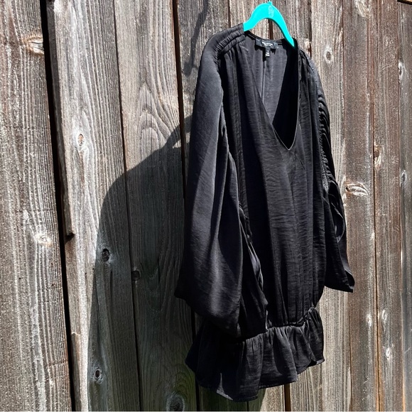 Marc New York black shirred top size small - Picture 9 of 16